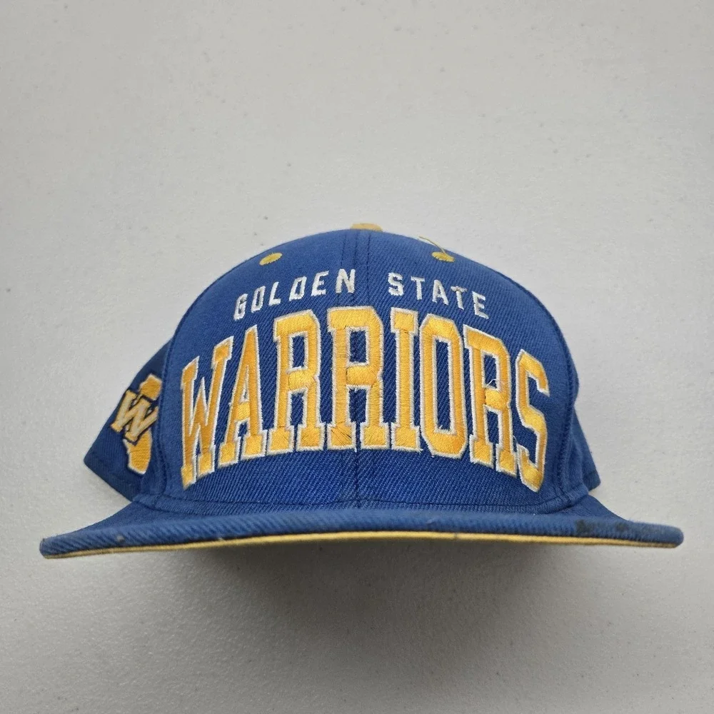 VINTAGE Golden State Warriors Unisex Snapback OS Blue Adidas Y2K READ
